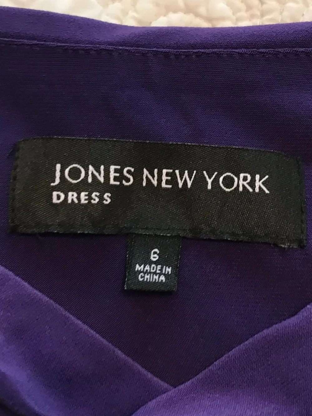 Jones NY sleeveless cowl neck purple midi length slip on dress (6) - Picture 3 of 15